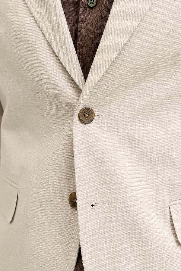 Jack & Jones Blazer slim lino Beige