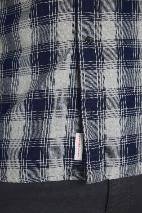 Jack & Jones Camisa regular aos quadrados Azul