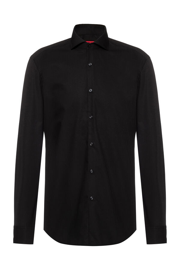 HUGO Camisa b&aacute;sica Black