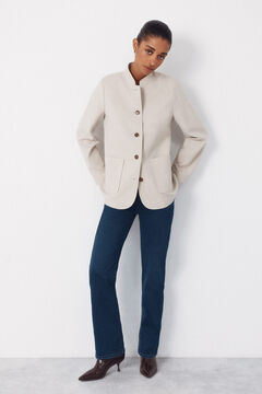 Cortefiel Casaco com gola mao