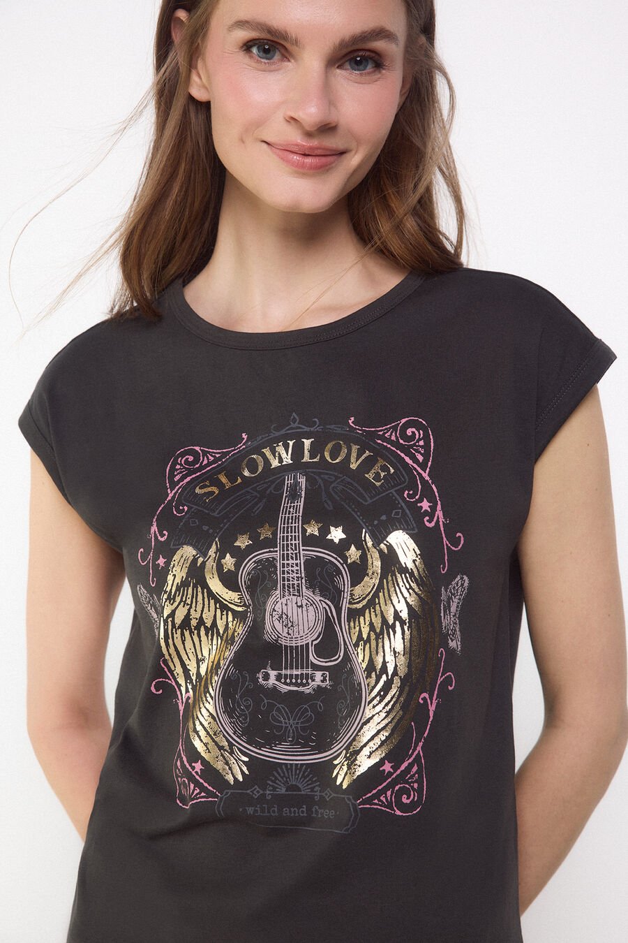 Camiseta slowlove guitarra