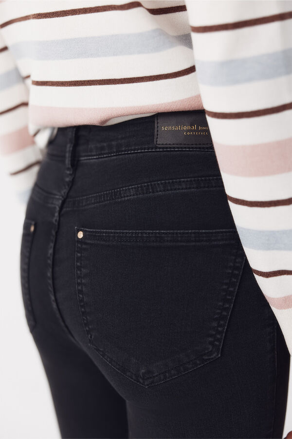 Cortefiel Jeans Sensational Pitillo Estampado gris