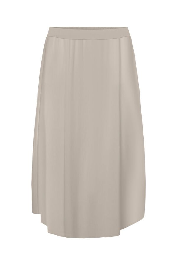 Vero Moda Curve Falda lino 7/8 talla grande Beige