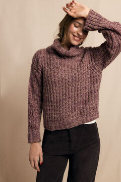 Slowlove Jersey cuello vuelto bicolor