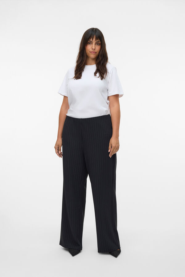 Vero Moda Curve Pantal&oacute;n largo pata ancha Curve Gris oscuro