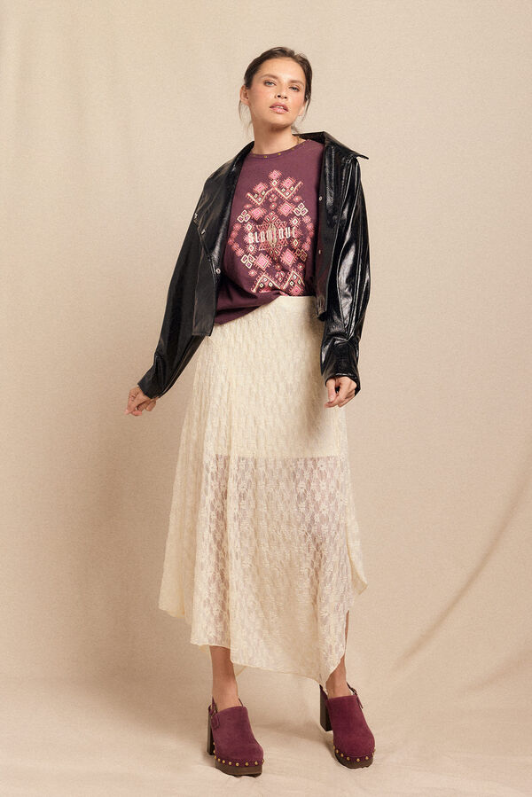 Slowlove Jaqueta com efeito pele brilhante Preto