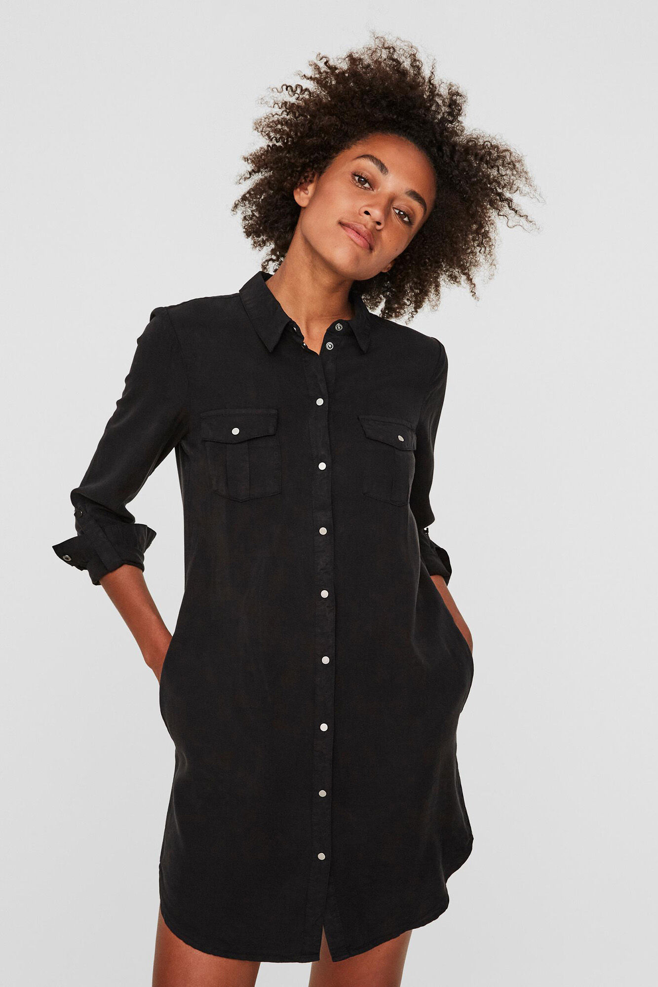 Vero Moda Vestido curto jeans