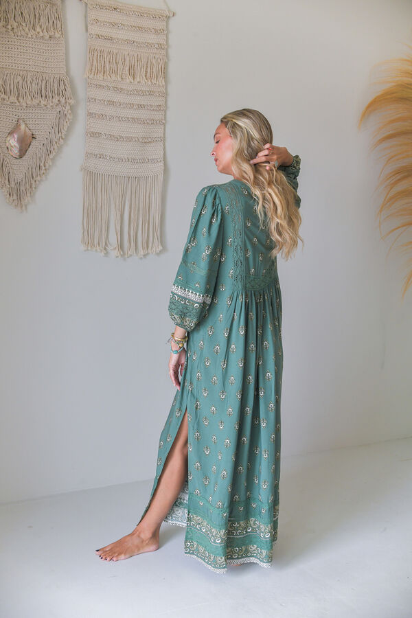 Jaase Vestido largo Meadow Kaki