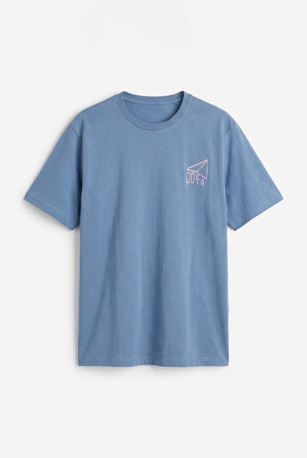 OOTO T-shirt avi&atilde;o pequeno Azul
