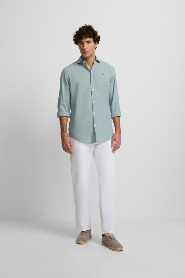 Silbon Camisa sport soft Green