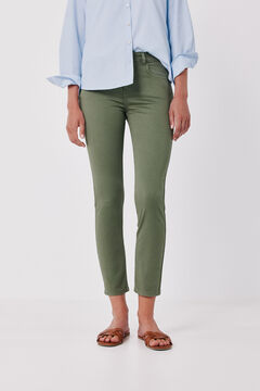 Cortefiel Jeans Pitillo Crop Color