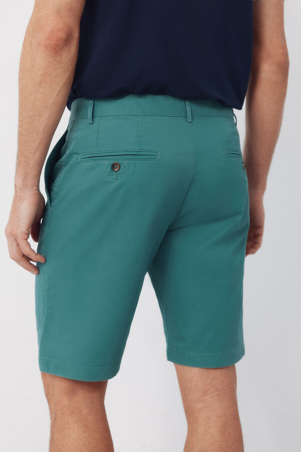 Cortefiel Bermuda chino leve Verde