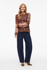 Vila Jersey de punto con lana Multicolor