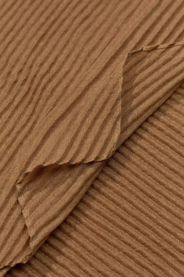 Vilanova Pa&ntilde;uelo Rectangular Plisado Beige