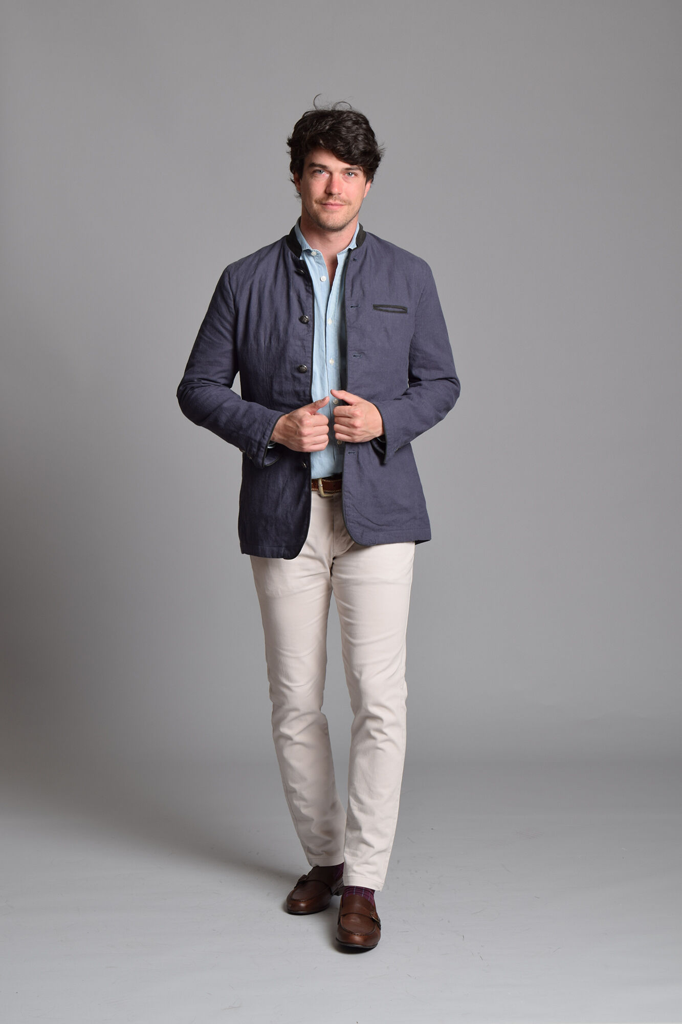 Cloking Chaqueta Austriaca Lino y Ante