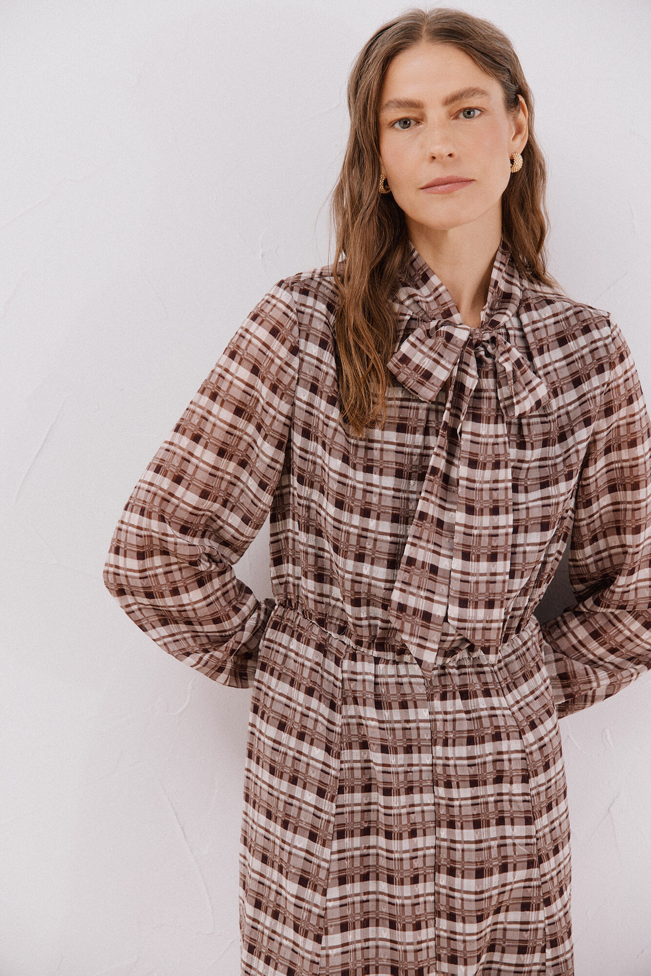 Cortefiel Vestido largo estampado