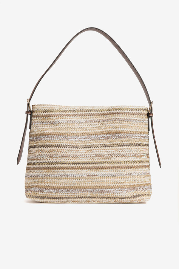 Vilanova Bolso de Hombro Efecto Paja Arena