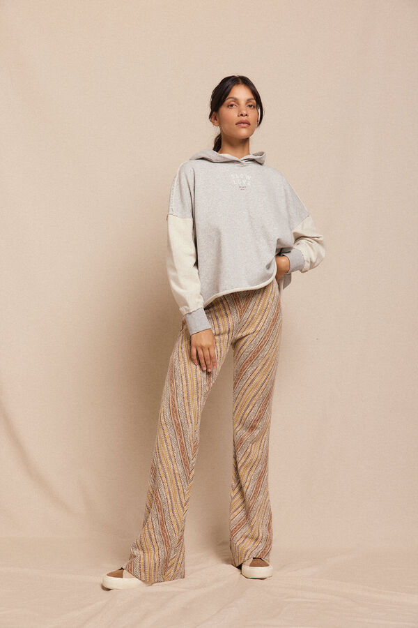 Slowlove Pantal&oacute;n campana de punto Brown