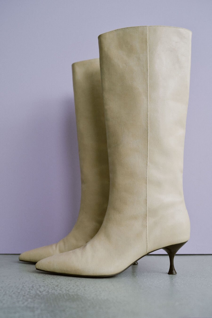 Bota tacón kitten efecto coco