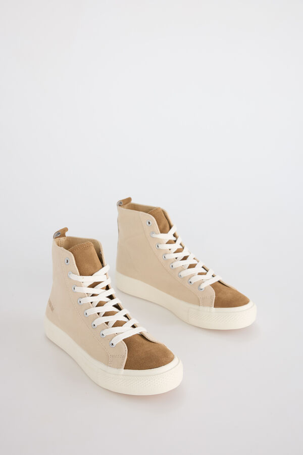 Slowlove desportiva de cano alto Tostado