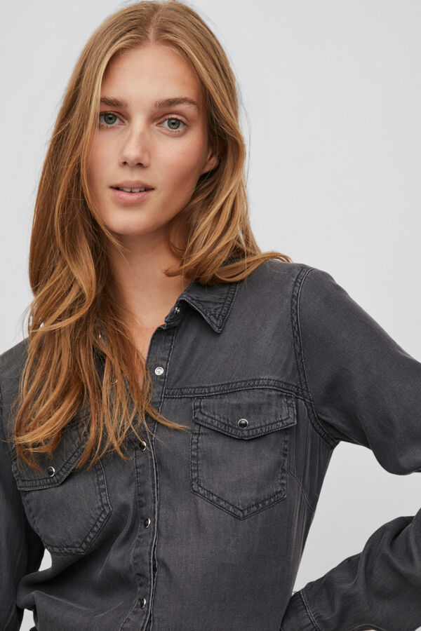 Vila Women's denim shirt Black