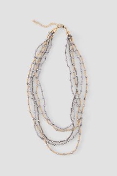 Cortefiel Collar m&uacute;ltiple a dos tonos