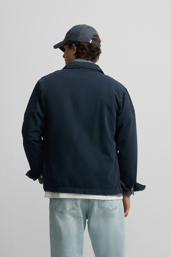 Silbon Sobrecamisa parches Azul marino