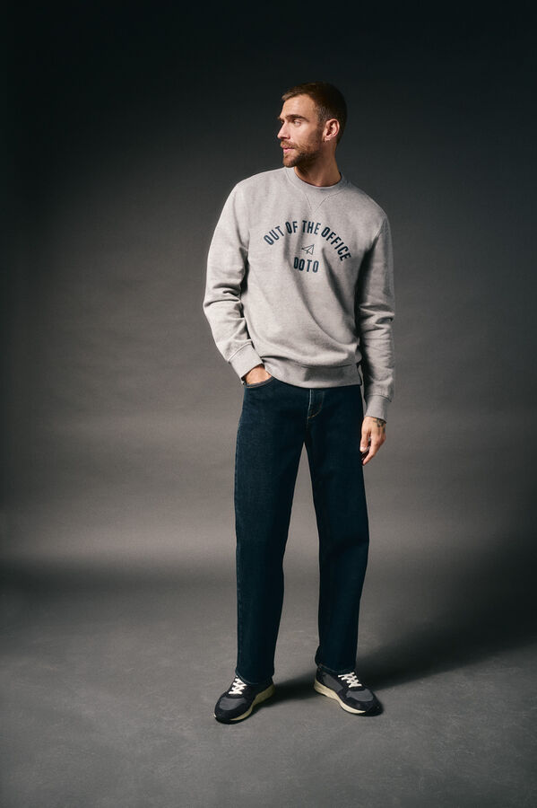 OOTO Sudadera caja logo Gris