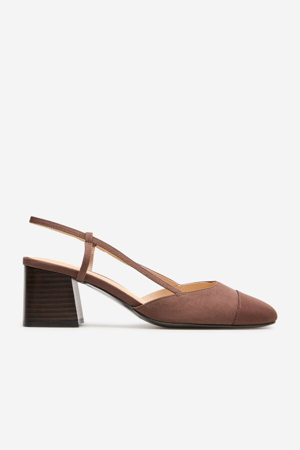 Cortefiel Zapato tac&oacute;n destalonado Marr&oacute;n