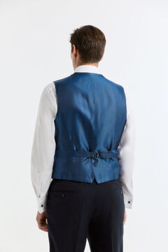Cortefiel Chaleco Serie XXI falso liso navy