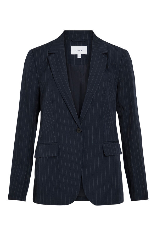 Vila Blazer abotoado Azul