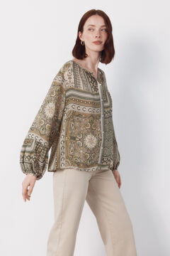 Cortefiel Blusa estampada