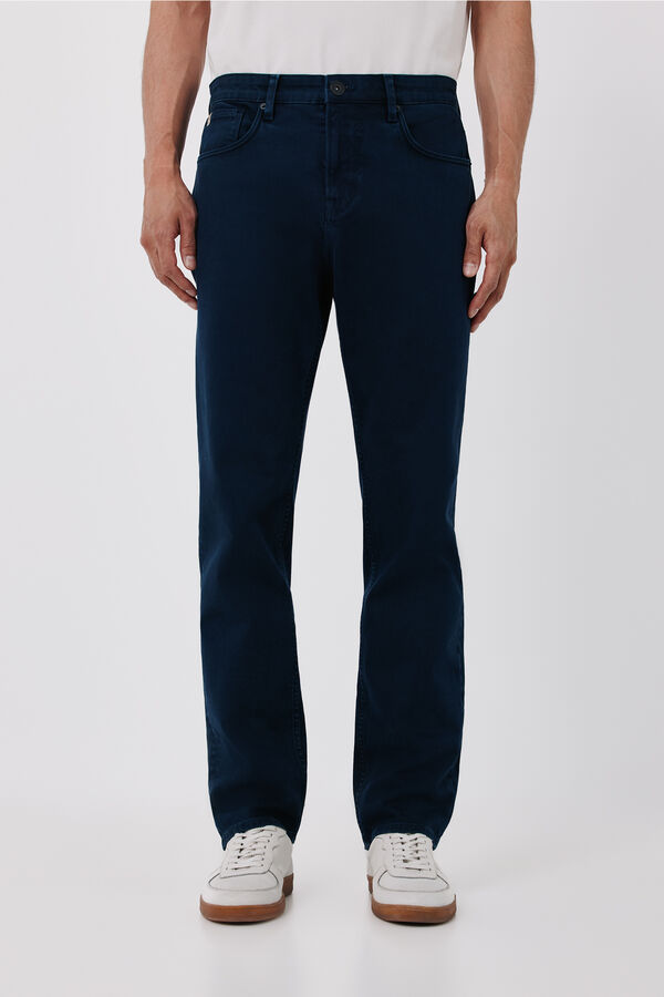 Cortefiel Regular fit 5 pocket jeans Navy