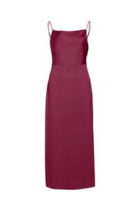 Vila Vestido midi acetinado de festa