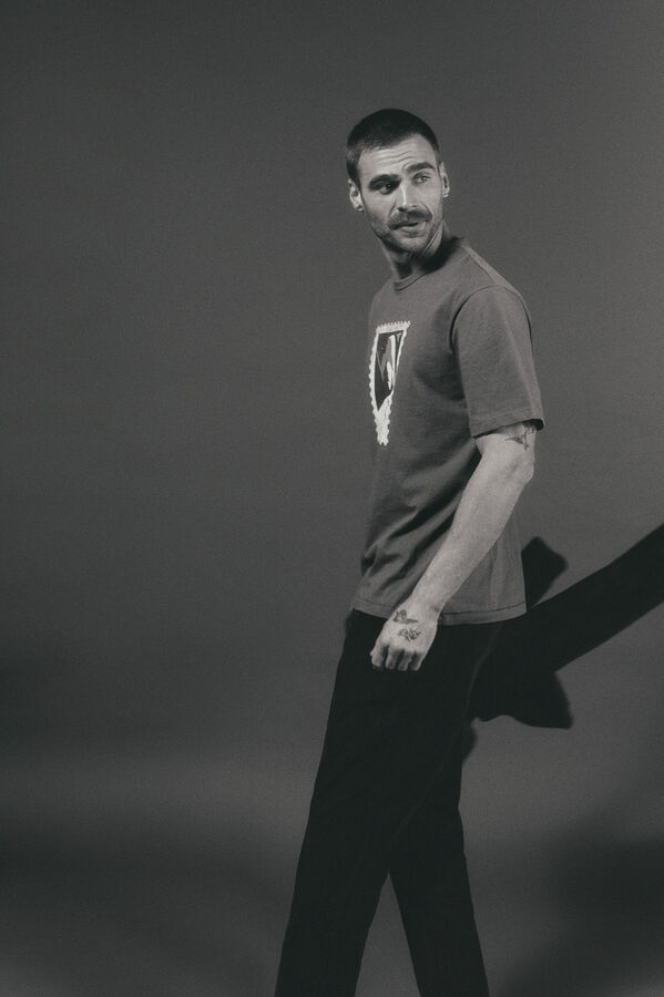 OOTO Camiseta gr&aacute;fica lavada Turquesa