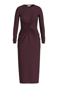 Vila Vestido midi manga larga