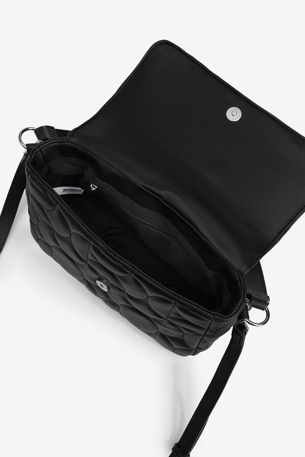 Vilanova Padded bag with flap Black