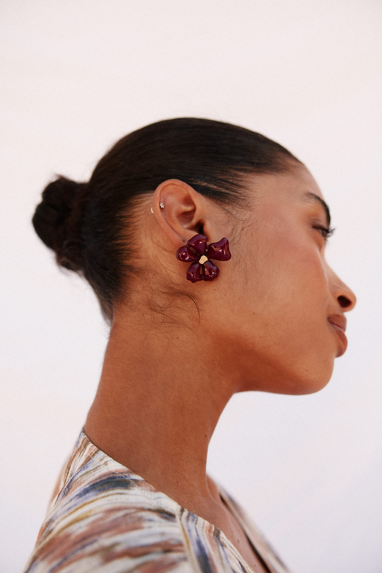 Cortefiel Pendientes de flor vintage