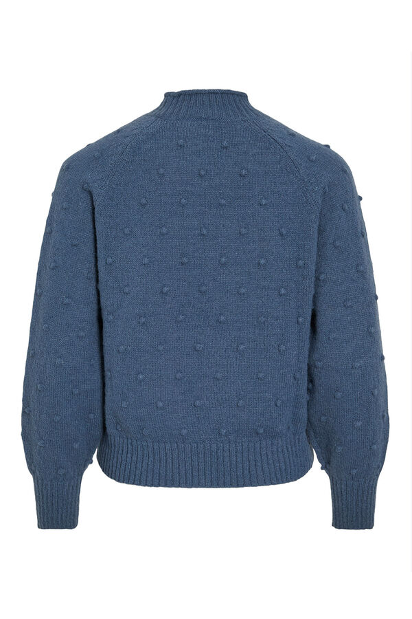 Vila Jersey con perlas de punto Azul intenso