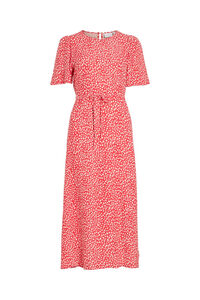 Vila Vestido midi estampado de viscosa