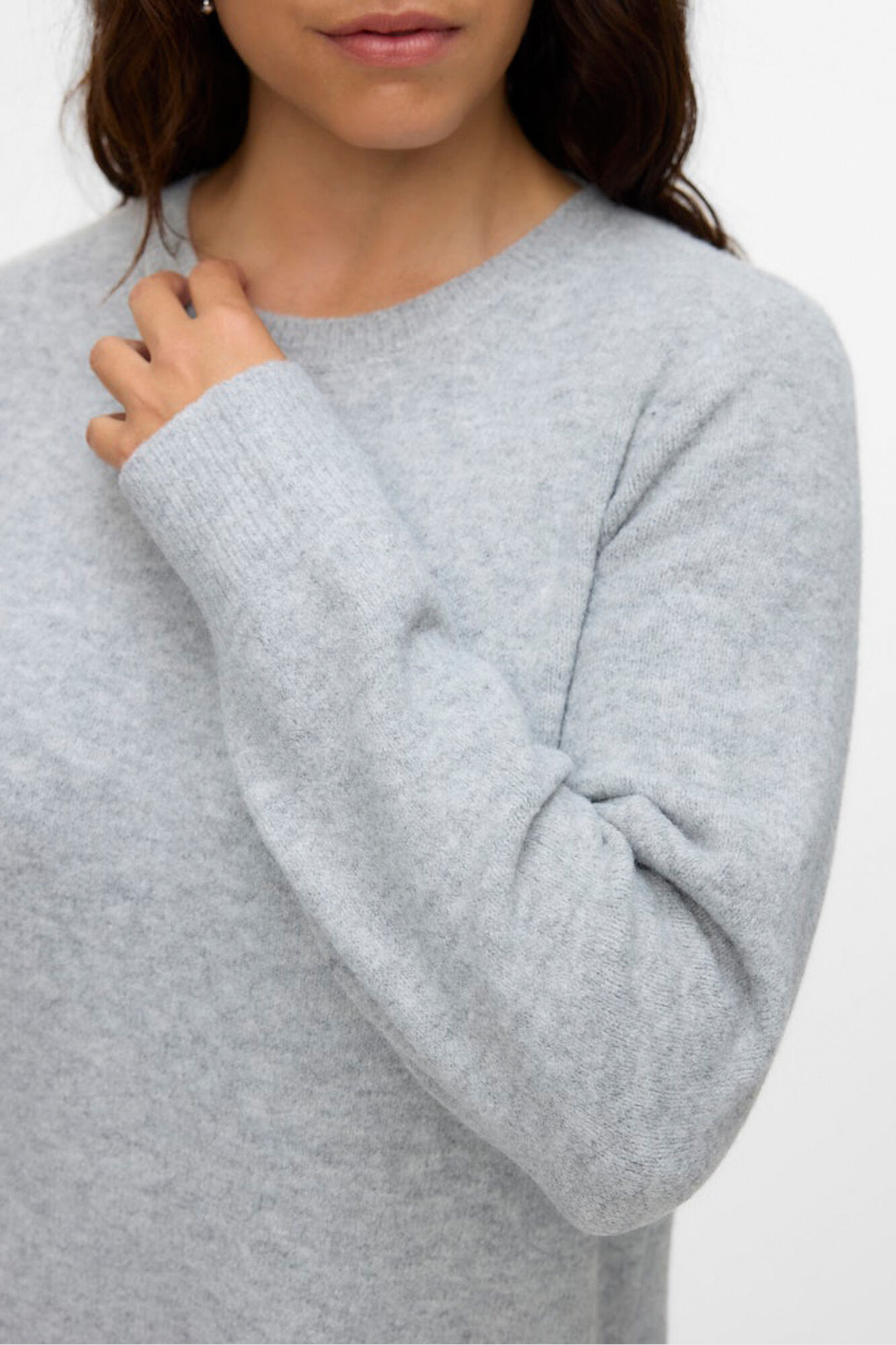 Vero Moda Curve Vestido de malha manga plus size 