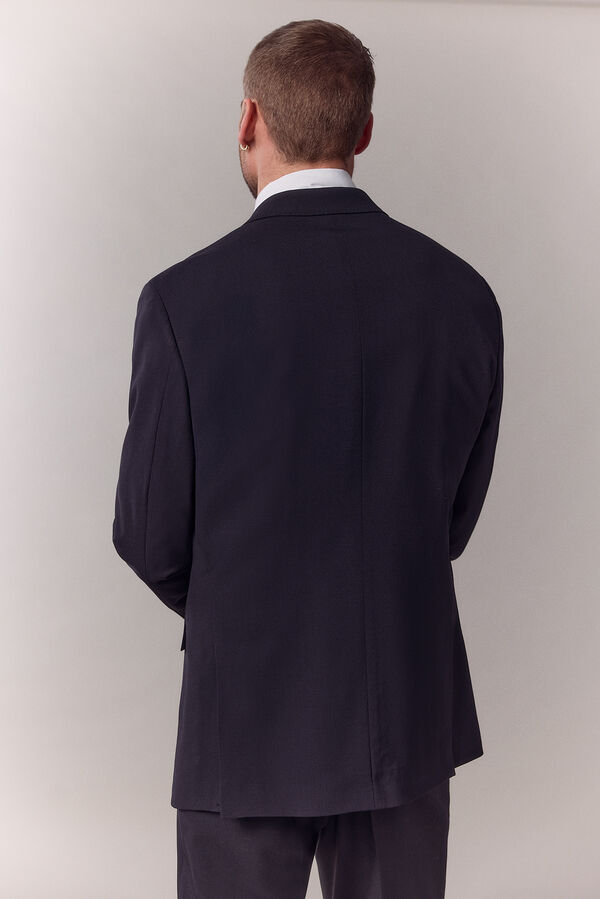 OOTO Americana traje solapa pico Azul marino