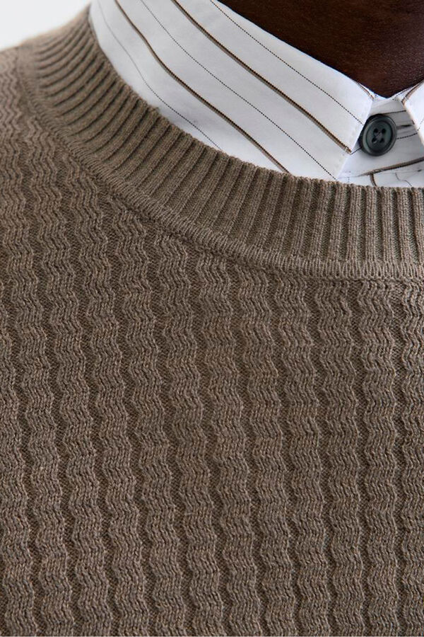 Jack & Jones Jersey básico de punto liso Marrón