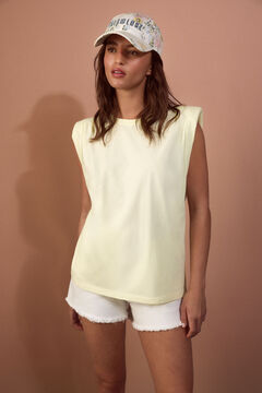 Slowlove Shoulder pad top Yellow