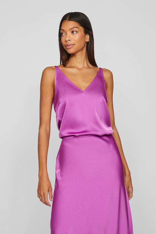 Vila Top acetinado  Roxo