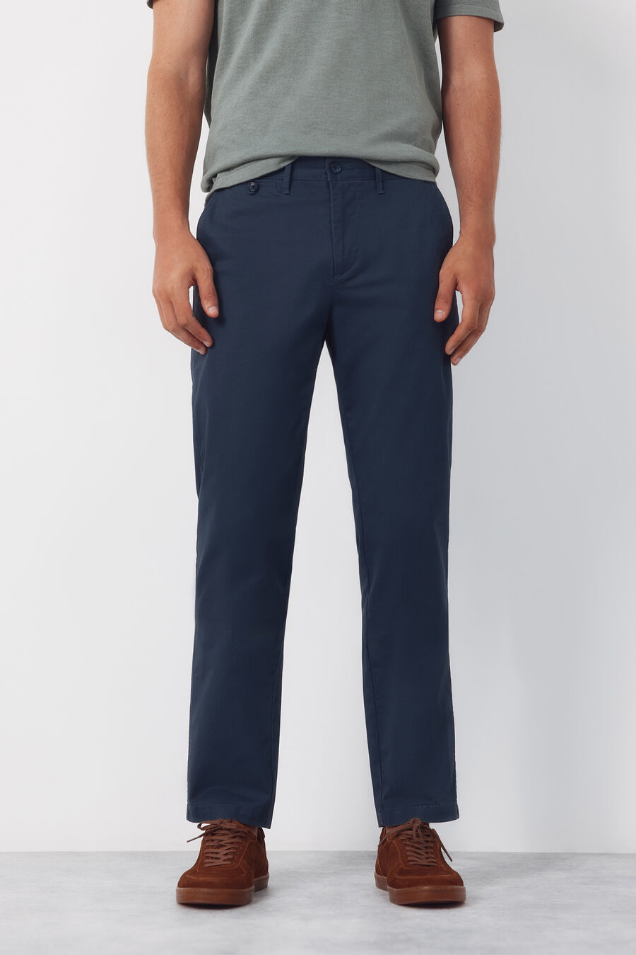 Pantalón chino print slim