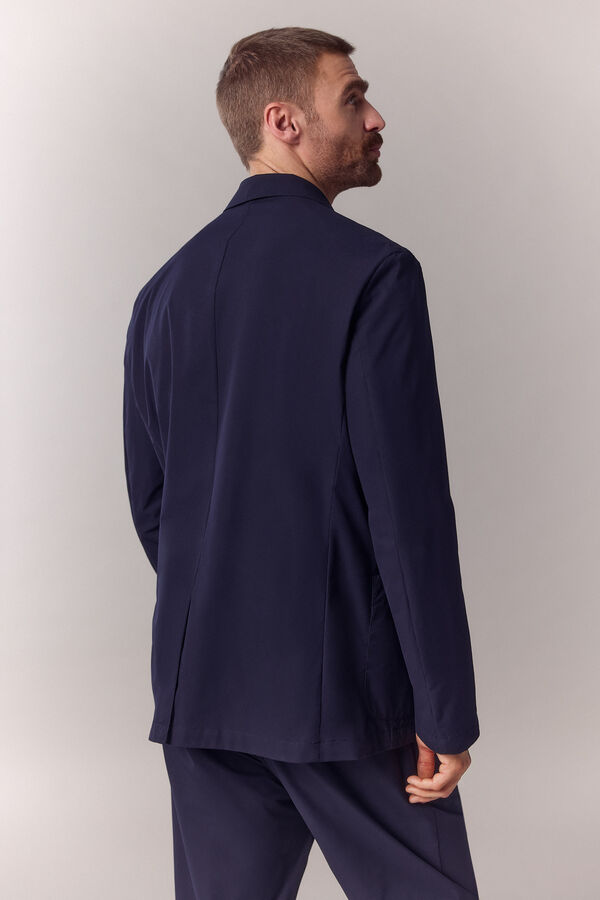 OOTO Blazer t&eacute;cnica Azul marino