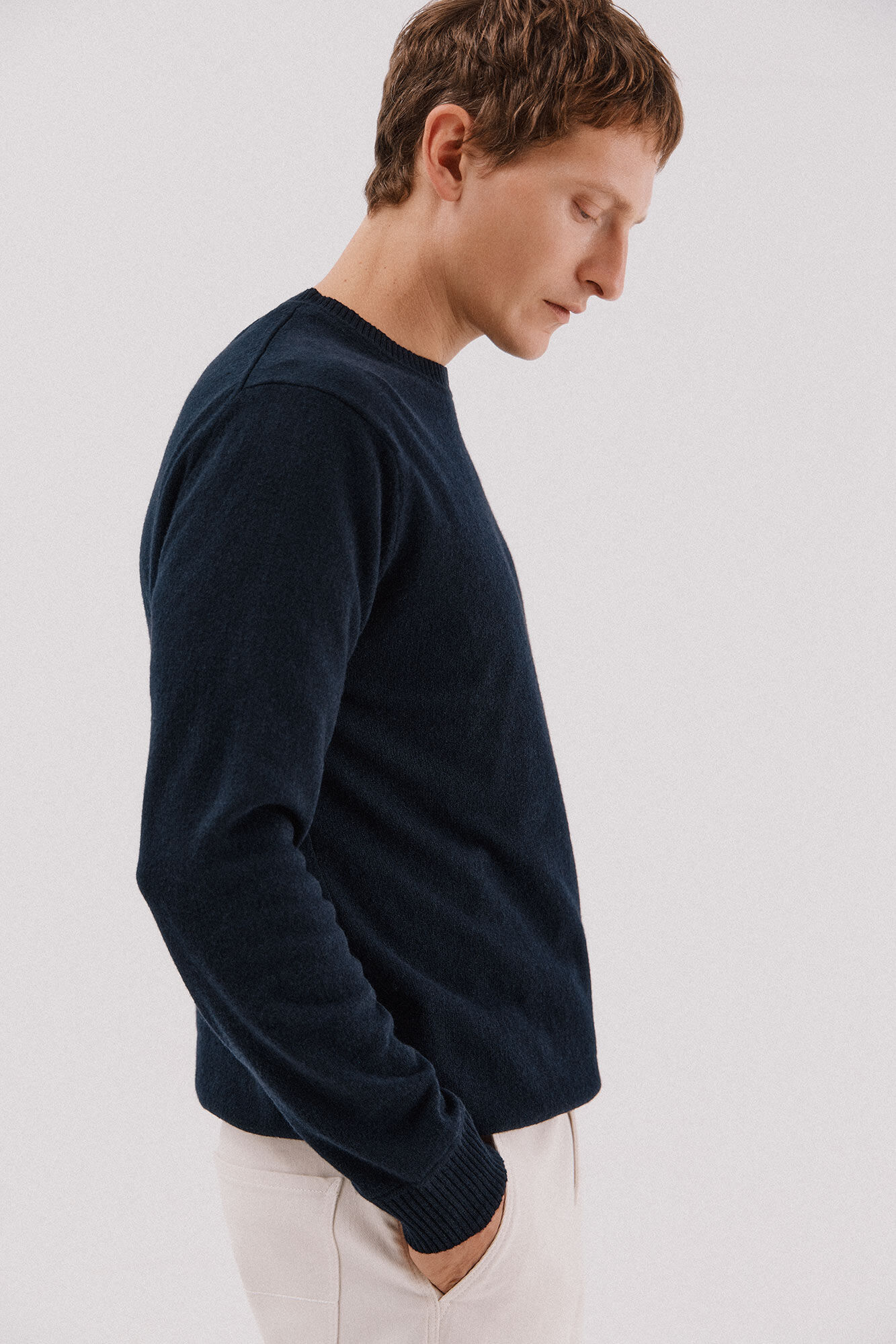 Cortefiel Jersey lana lambswool cuello redondo