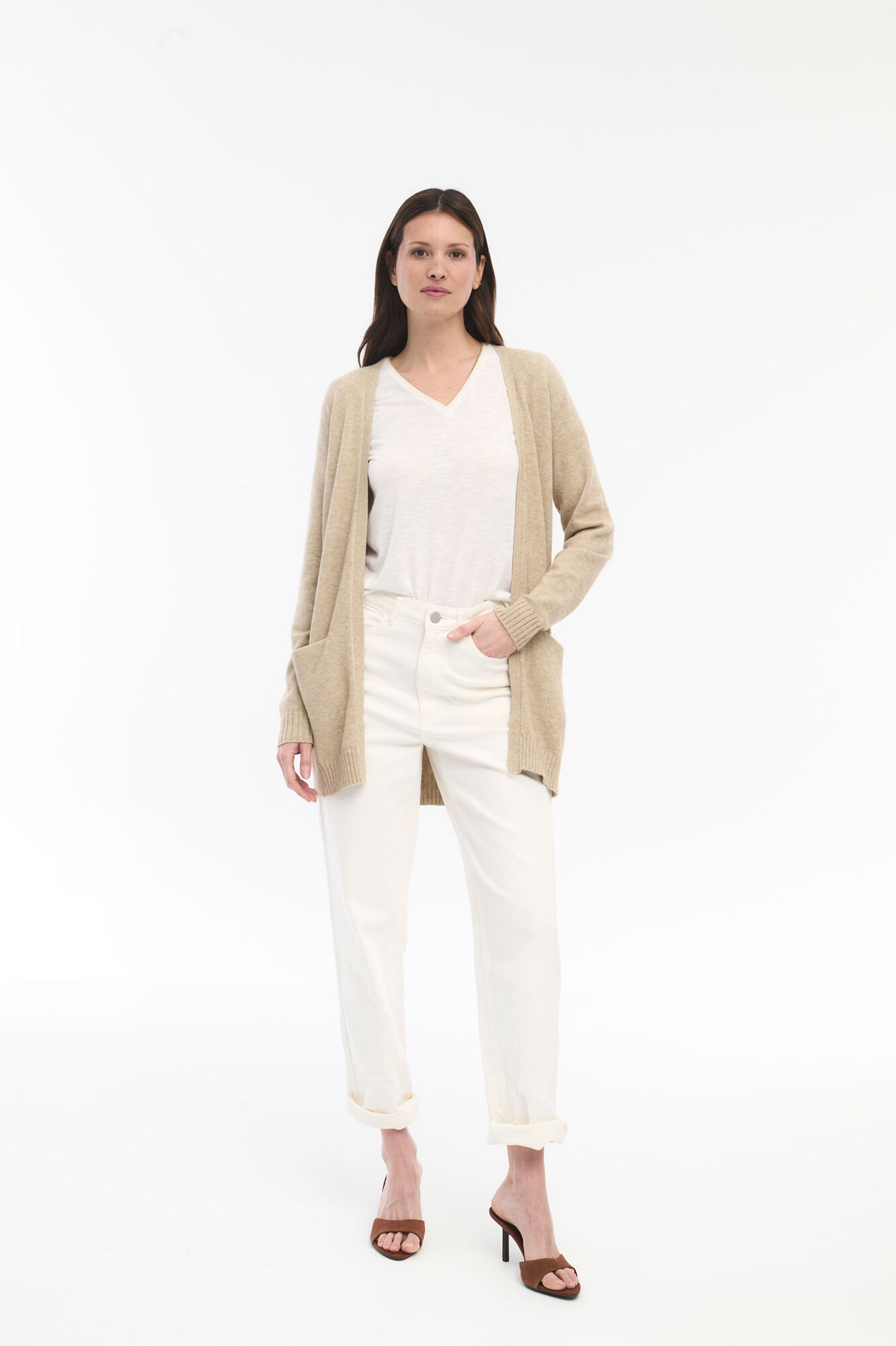 Vila C&aacute;rdigan de punto con viscosa