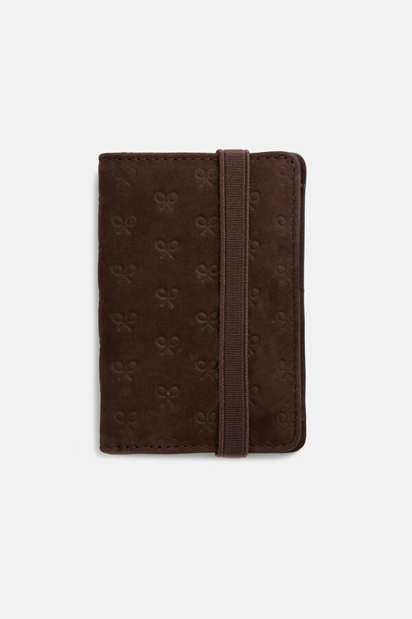 Silbon Cartera piel multiraquetas Brown